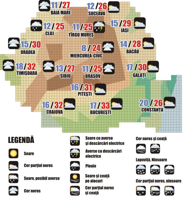 Prognoza meteo (10.09. - 11.09.2025)